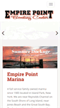 Mobile Screenshot of empirepointmarina.com